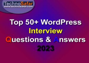 WordPress interview questions and answers