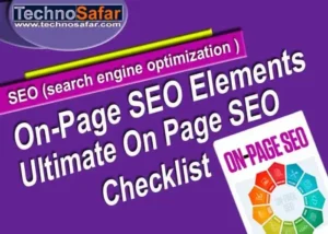 On Page search engine optimization refers to