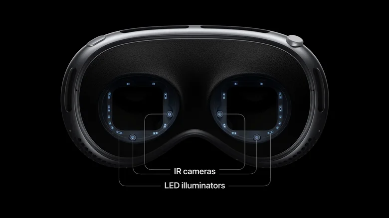 Apple Vision Pro seamless eye tracking